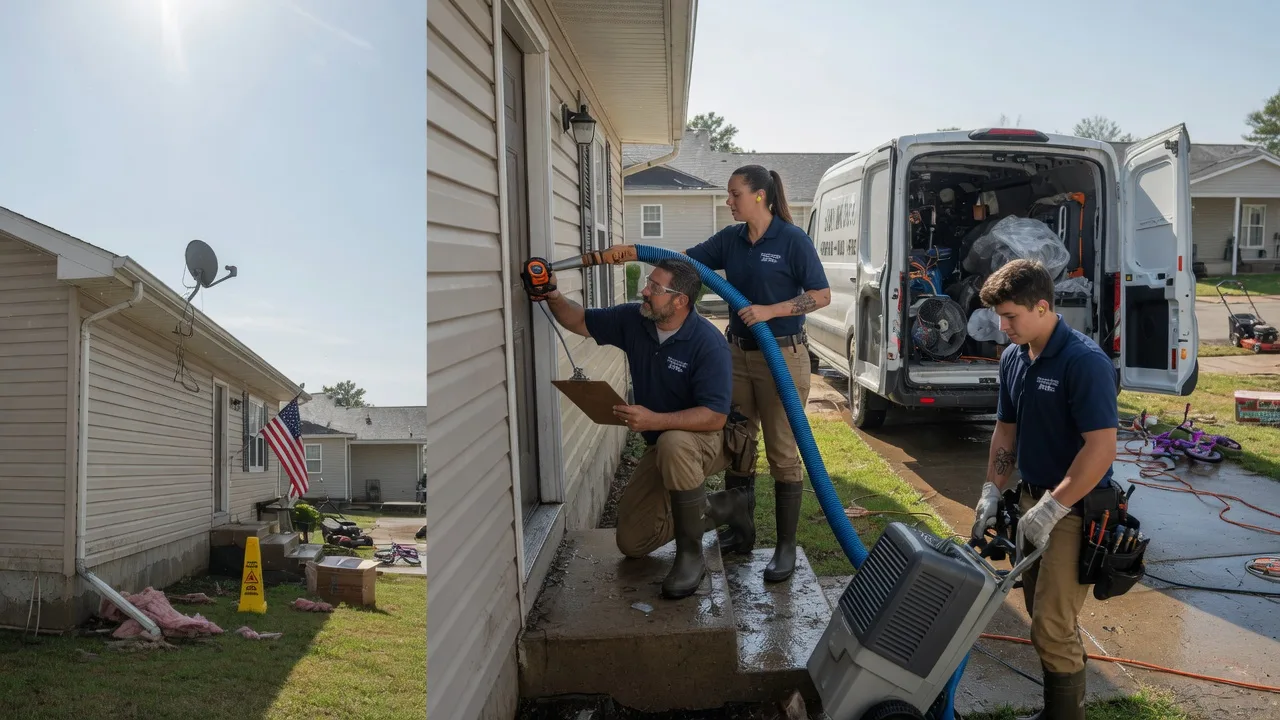 Ceiling Water Damage Restoration in Lock Springs, MO near me